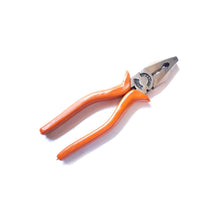 Heavy-duty pliers with wire cutting capability.