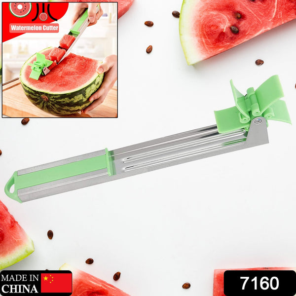 Stainless Steel Washable Watermelon Cutter Windmill Slicer Cutter Peeler for Home / Smart Kitchen Tool Easy to Use