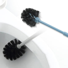 Compact round toilet brush for bathroom hygiene