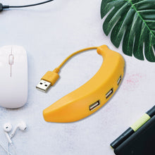 Banana Shape USB Hub, 2.0 Hub USB Splitter, 4-Port USB Hub (1 Pc)