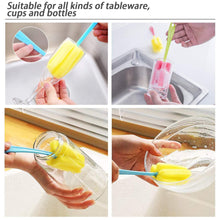 Household sponge head tool for effective cleaning