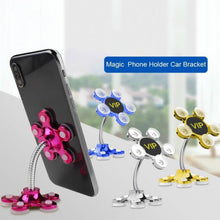 Multi-function phone stand with 360-degree rotation.