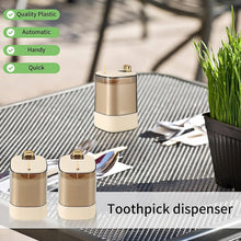 Toothpick Holder Dispensers, Automatic Toothpicks Container, Toothpicks Storage Dispensers Box, for Home Living room Kitchen Restaurant (1 Pc)