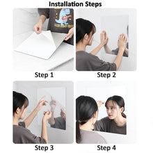 Mirror stickers for easy bathroom wall decoration