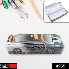 Car Shape Metal Compass Box, Pencil Case for Kids Stationery Compass Box, Stationery Gift for School Kids Compass, Pencil Box, Birthday Return Gift for Kids (1 Pc)