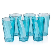 Stylish transparent water glasses