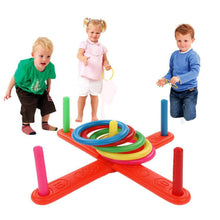 Ring toss game for kids’ fun.