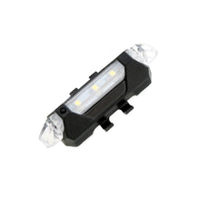 Front white LED light for bicycles, designed to be waterproof.