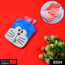 Hot water bag with Doremon cover for neck and shoulder pain relief