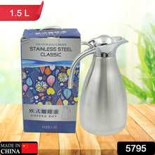 Vacuum Insulated Kettle Jug (Stainless Steel): 1.5L Sizes