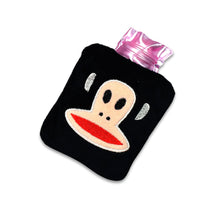 Black Monkey Small Hot Water Bag with Cover for Pain Relief