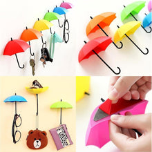 Multipurpose Umbrella Key Hat Holder Wall Hanging Hook Multicolor