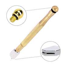 Gold glass cutter for accurate results.