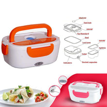 Compact electric food warmer box, ideal for lunch