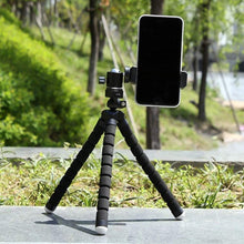 Portable Mini Octopus Tripod Stand with Phone Holder for Live Selfie, Mobile Phone Portable and Adjustable Stand