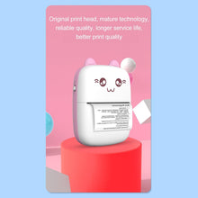 Pocket Mini Printer, Mobile Phone Bluetooth Connection Wireless Mini Thermal Printer with Android or iOS APP for Pictures, Portable Smart Printer,Contains 1 Rolls Thermal Paper, with Fast Paper Output for Photo Image