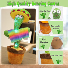 Musical cactus toy with light-up feature for fun playtime