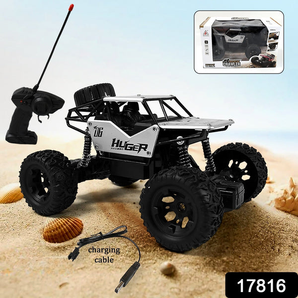 1:18 Scale Rock Crawler Monster RC Truck All Terrain Stunt Racing Car Rechargeable Indoor Outdoor Toy Car