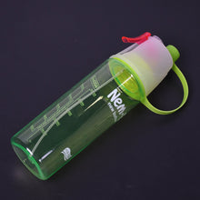 Gym water bottle with spray