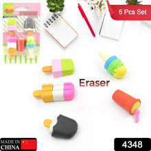 Mini Eraser Set for Kids (5 Pieces) - Fun Designs, Party Favors, School Prizes